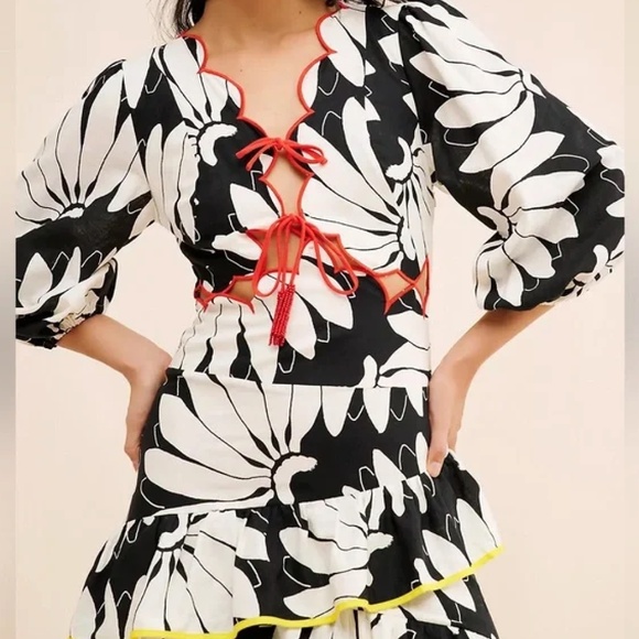 FARM Rio Cutout Tiered Maxi Dress (S) - Picture 5 of 15